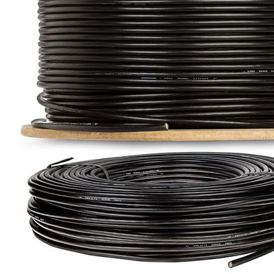 Cabo Manga 2X22 AWG - sem Blindagem Preto - 2 Metros