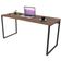 Kit Mesa Para Escritório com Estante 4 Prateleiras Industrial Form C01 150 cm Nogal - Lyam Decor