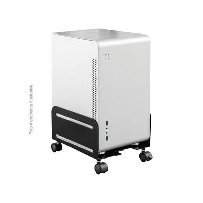 Suporte Para Cpu Ajustável Com Rodas - Plmsc02