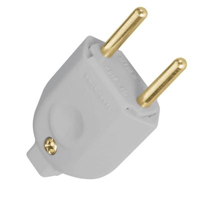 Plugue Macho Cinza 2p De 10 Ampères E 250 Volts - 57401102 - Tramontina
