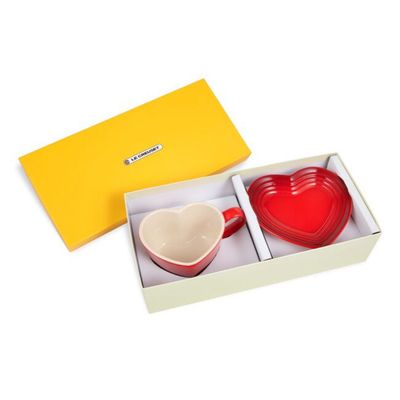 CANECA LE CREUSET C/ PIRES VERMELHO FORMATO CORAÇÃO 80311220600013