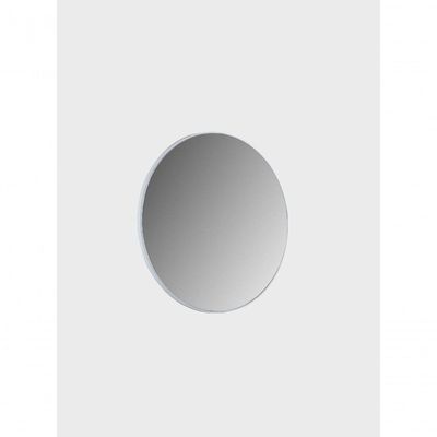 Espelho Para Banheiro Redondo 60cm Mdf Branco - On Móveis