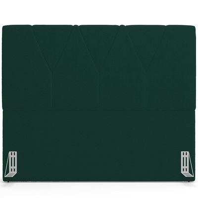 Cabeceira Cama Box Casal Quenn 160 cm Aurora W01 Bouclê Verde - Lyam Decor