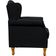 Poltrona Decorativa Para Sala de Estar Yara P02 Corino Preto - Lyam Decor