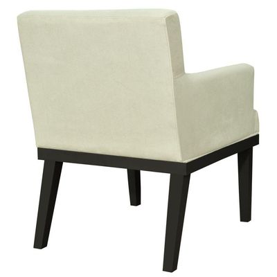 Kit 02 Poltronas Decorativas Para Sala de Estar e Recepção Beatriz W01 Suede Bege - Lyam Decor