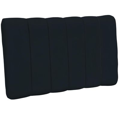 Cabeceira Cama Box Painel Solteiro 100 cm Dubai W01 Suede Preto - Lyam Decor