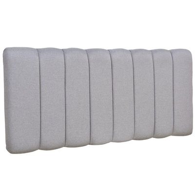 Cabeceira Cama Box Painel Casal 140 cm Dubai W01 Linho Cinza Escuro - Lyam Decor