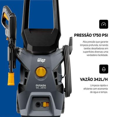 Lavadora De Alta Pressão Wap Ousada Wl 2610 Cor Cinza 110V