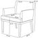 Kit 04 Poltronas Decorativas Para Sala de Estar Beatriz W01 Linho Cinza Escuro - Lyam Decor