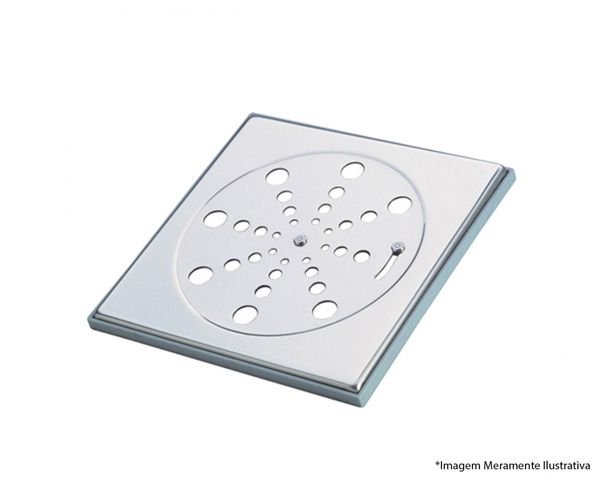 Grelha Aco Inox Rotat Quad 15Cm Blister