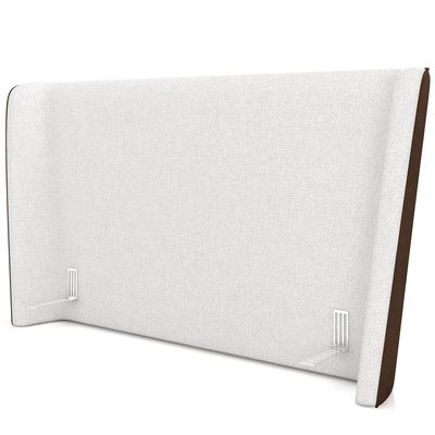 Cabeceira Cama Box Casal 140cm Nilo P05 Corino Marrom Bouclê Cru - Lyam Decor