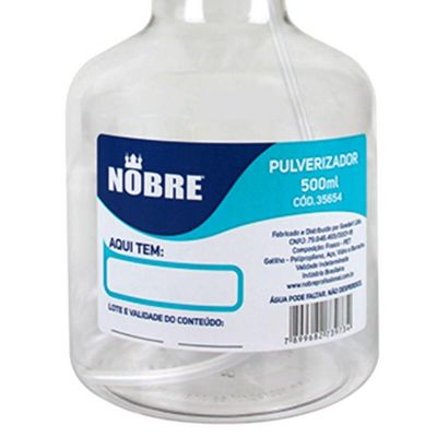 Pulverizador Transparente 500ml - 35654 - Nobre