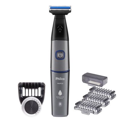 Aparador de Pelos Philco Bivolt 7 Acessórios USB PAP02 Bivolt
