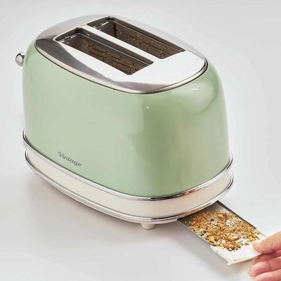 Torradeira Ariete 155 Vintage verde desligamento automático 750w 220 volts
