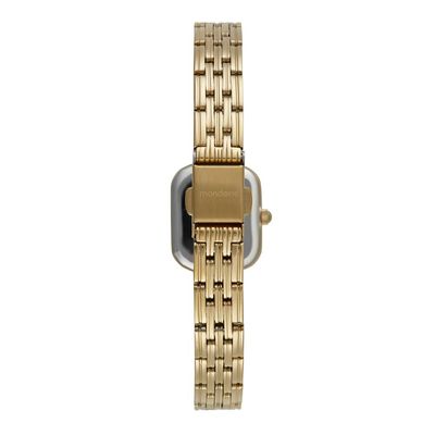 Relogio Mondaine Feminino Ref: 99781lpmvde1 Retangular Dourado