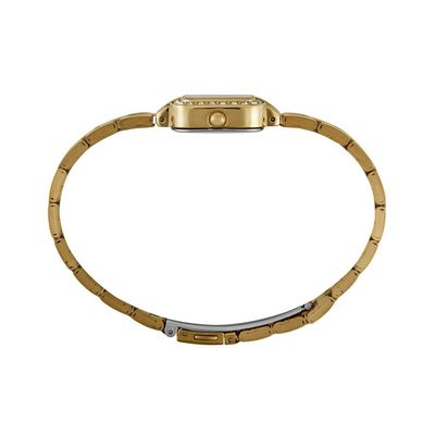 Relogio Mondaine Feminino Ref: 99781lpmvde1 Retangular Dourado