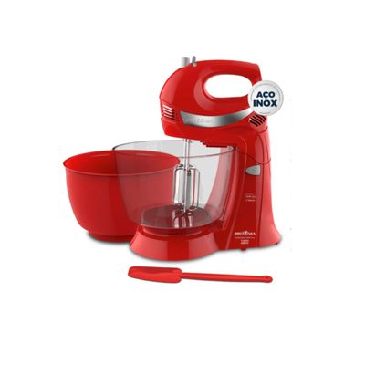 Batedeira Britânia Diamante Cristal Duo Turbo Vermelha 400W 220V