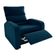 Poltrona Do Papai Reclinável Confortável Kwid Matrix Veludo Azul