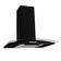 Coifa De Parede 60cm Vidro Curvo Duto Slim Fogatti Black 110V