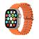 Relógio Digital Smartwatch Watch 9 Ultra Mini 41mm Pulseira Oceano Laranja