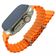 Relógio Digital Smartwatch Watch 9 Ultra Mini 41mm Pulseira Oceano Laranja