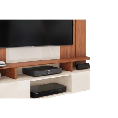 Painel Quarto P- Tv Até 65 Pol Ben C- 2 Portas 160x153cm Bali-cedro - Dj Móveis
