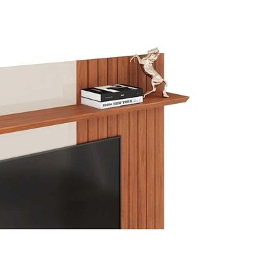 Painel Quarto P- Tv Até 65 Pol Ben C- 2 Portas 160x153cm Bali-cedro - Dj Móveis