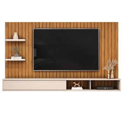 Painel Quarto P- Tv Até 60 Pol Friz 179x108cm Freijo-off White - Dj Móveis