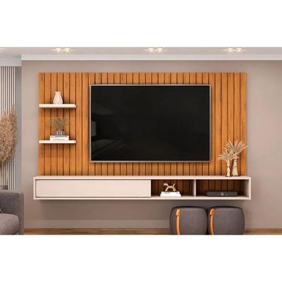 Painel Quarto P- Tv Até 60 Pol Friz 179x108cm Freijo-off White - Dj Móveis