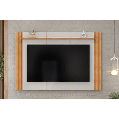 Painel Quarto P- Tv Até 75 Pol Helo 183x136cm Bali-cedro - Dj Móveis