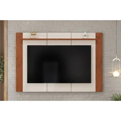 Painel Quarto P- Tv Até 75 Pol Helo 183x136cm Bali-cedro - Dj Móveis