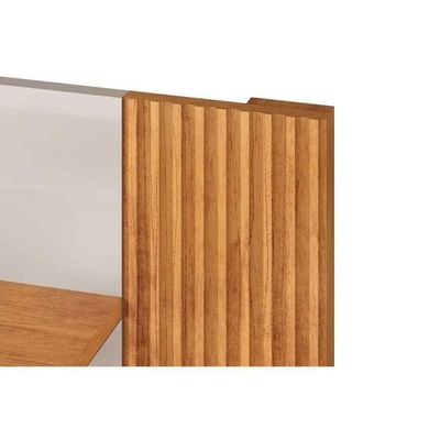 Painel Quarto P- Tv Até 75 Pol Helo 183x136cm Bali-cedro - Dj Móveis