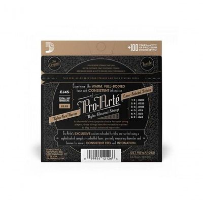 Encordoamento Violão Nylon Tensão Media Pro-arte Nylon Core