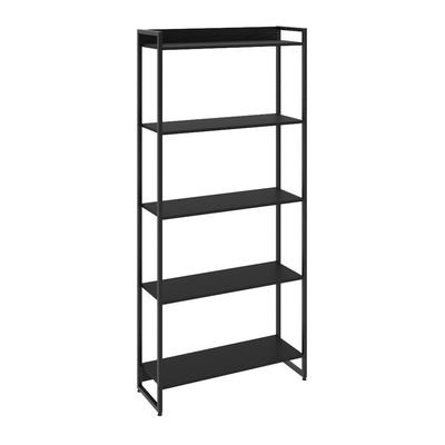 Kit 2 Estantes Multiuso Escritório Industrial 5 Prateleiras Areta 186x80cm C01 Onix - Lyam Decor
