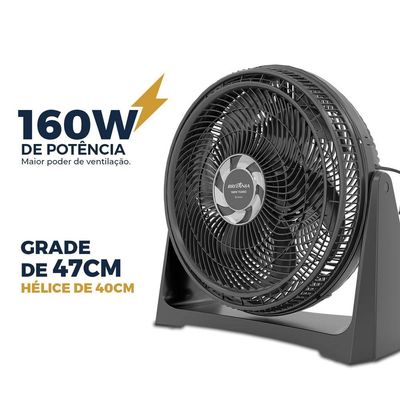 Ventilador Circulador Britânia 160W 3 Velocidades BCA40A 110V
