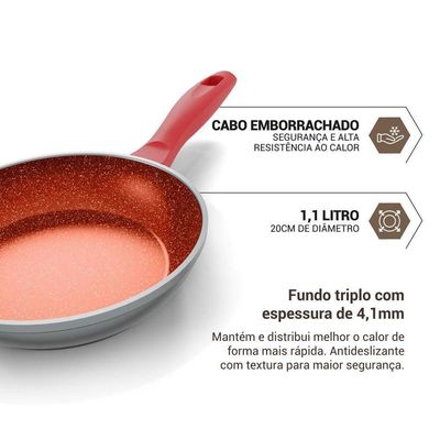 Frigideira Philco Revestimento Redstone 1,1L - PPN20A