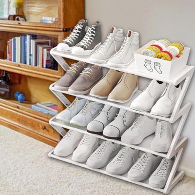 Estante Sapateira 4 Prateleiras Organizador Brinquedos Quarto Lavanderia Porta Objetos Industrial 12