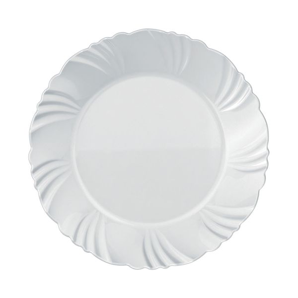 Prato de Sobremesa Nadir Duralex em Vidro Pétala Branco Prato de Sobremesa Nadir Duralex em Vidro Pétala Branco