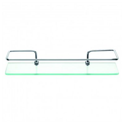 Prateleira De Vidro Com Haste De Metal 6mm 30x10cm - Pr3032-1 - Pincéis Atlas