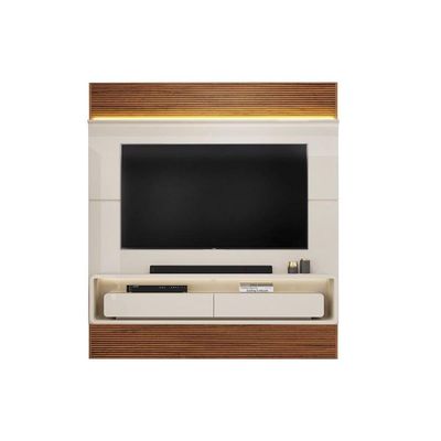 Painel Quarto P- Tv Até 70 Pol Taylor 179x207cm Bali-cedro - Dj Móveis