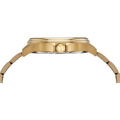 Relógio Seculus Masculino Dourado Maçonaria 44116GPSVDA1