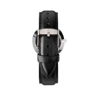 Relógio Pulseira De Couro Masculino Analógico Minimalista 40mm