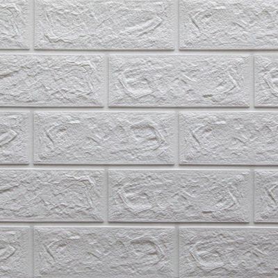 Placa Adesiva 3d Tijolo Branco 70x77cm - Pa035 - Plavidecor
