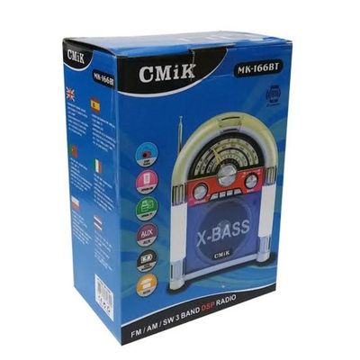 Mini Jukebox Radio Retro Bluetooth Am Fm Usb Sd Radio Mp3 Led Estilo Madeira Mdf Vintage Recarregavel Bivolt