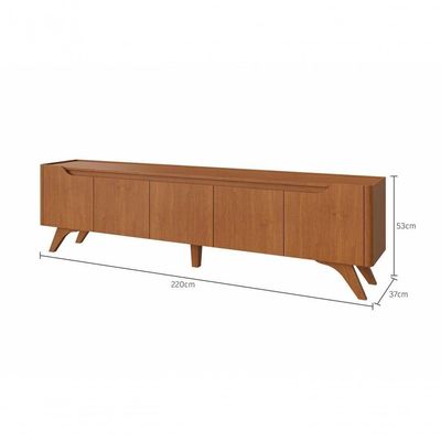 Rack Grecia 4 Portas E 1 Gaveta Mavaular Naturale