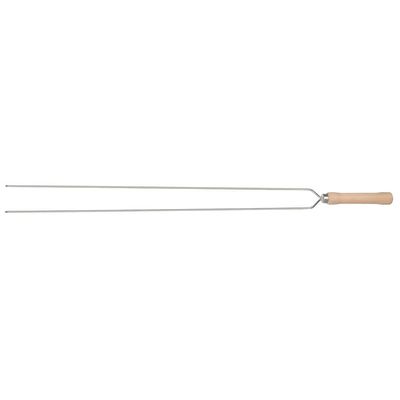 Espeto Fino Duplo para Churrasco 75cm