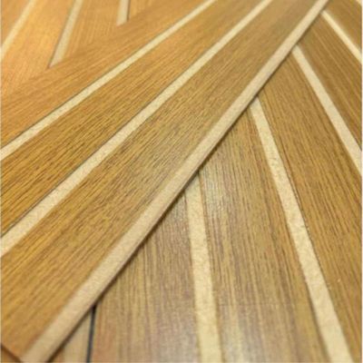 Painel Ripado Parede Versátil Kit 100 Placas Mdf 45 X 11 Cm Freijó