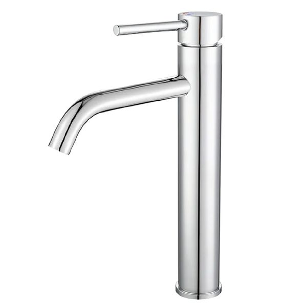TORNEIRA DROP BICA ALTA PARA LAVATORIO EM AÇO INOX CROMADO DP4102