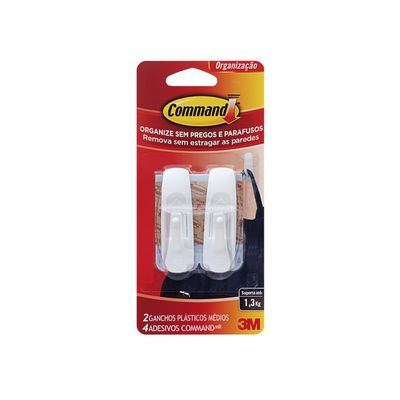 Gancho Command 3M B Med C/Ades (2Pcs) Blister
