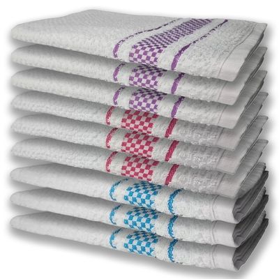 9 Panos de Prato Atoalhado Felpudo Premium AZ+RS+RX